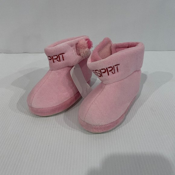 Esprit Helen Bootie Pink Fuzzy Baby/Toddler Shoes Size 5.5 - NEW - Picture 1 of 2